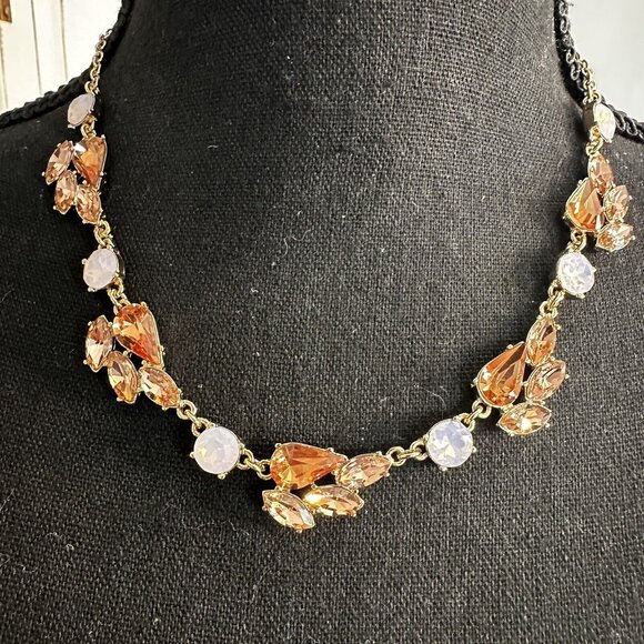Banana Republic Crystal Rhinestone Statement Necklace - Picture 1 of 4